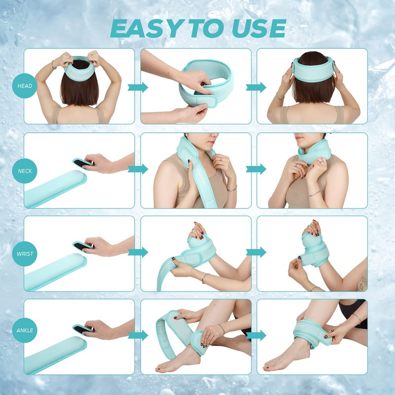Neck Ice Pack Wrap,Cervical Ice Pack,Cold Compress Ice Packs for