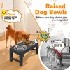 URPOWER Elevated Dog Bowls 4 Height Adjustable Raised Dog Bowl