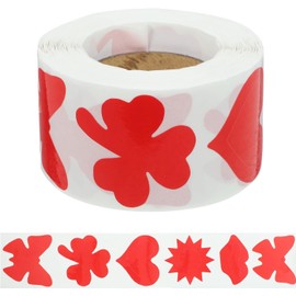 Etiquetas de Bronceado Corporal 500 Piezas, Rollo Rojo de Cobre Aplicación Rápida y Segura, Decoración Corporal Única, para Banquete y Tienda 1 Rollo, Uso Práctico