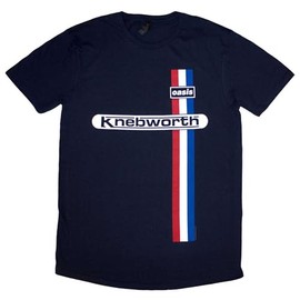 Men's Oasis Knebworth Vertical Stripe T-Shirt X-Large Navy Blue