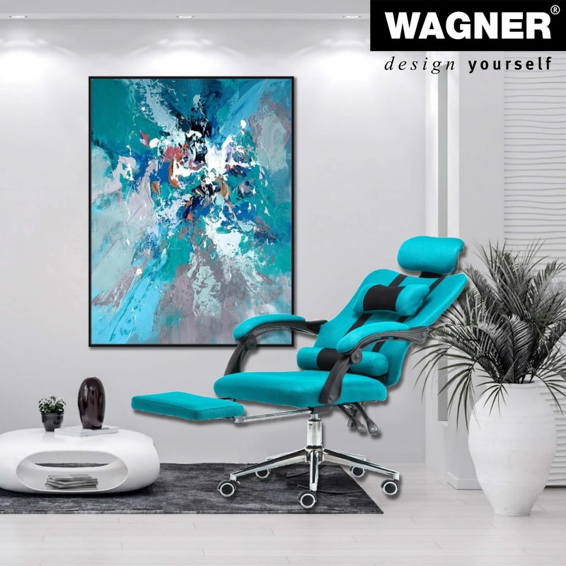 WAGNER Design Soft Swivel Chair Castors Diameter 60 mm Height