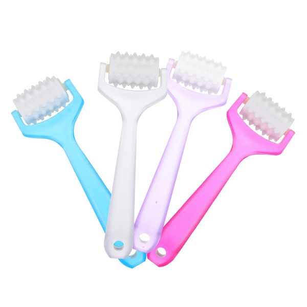 Baluue 4pcs Facial Roller Set Muscle Roller Foam Face Massager