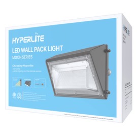 HYPERLITE LED Wall Pack Light 50W with Dusk-to-Dawn Photocell, 5000K Wall Pack Lights Outdoor Led, Ideal LED Wall Pack for Workshop Yard Shop Warehouse Barn Factory ETL Listed