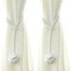 2 Pcs Curtain Rope Tiebacks, Heavy Duty Cotton Handmade Double