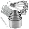 Hotsyang Measuring Cups and Spoons Set 16, 18/8 Stainless Steel