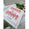 White peach syrup, peach pink matte cheek fruit nail -