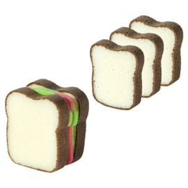 Kichvoe 4pcs Double-Sided Dish Sponge Kitchen Scrub Pads for Cleaning Lightweight Quick-Drying for Dishes Pots Sinks More