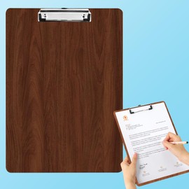 Wooden Clipboard A4, Clipboards A4 with Metal Clip, Clipboards, Wooden Writing Board for Office, Work, Drawing, Study, Writing Board, Clipboards for Office