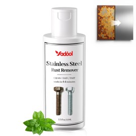 Rust Remover for Stainless Steel, Rust Stain Remover & Cleaner for Stainless Steel Appliances and Furniture - Ideal for Grill, Fridge, Knife or Pan & more - 3.72 Fl Oz