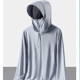 DS Kaishi All-in-One Ice Cool Hooded Rash Guard with Detachable Hat & Arm Sleeves for Multi-Sport Use (Hiking, Golf, Water Sports) Hooded Rash Guard (Men's White XL