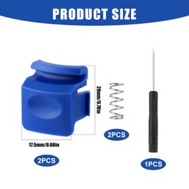 2pcs Replacement Button Compatible with Owala FreeSip 24oz 32oz, Water Bottle Lid Mouth Push Switch Top Cap Seal Stopper Replacement Parts for Owala 19/24/32/40oz Accessories, Dark Blue