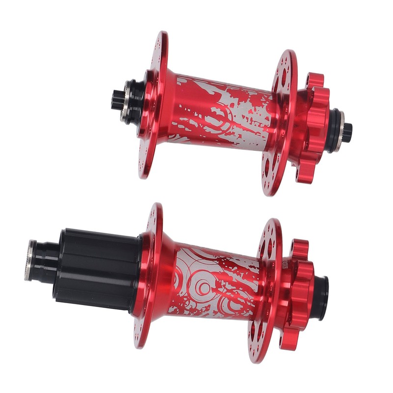 2pcs Bolany Bicycle Hub Red Aluminium Alloy 32 Holes 4