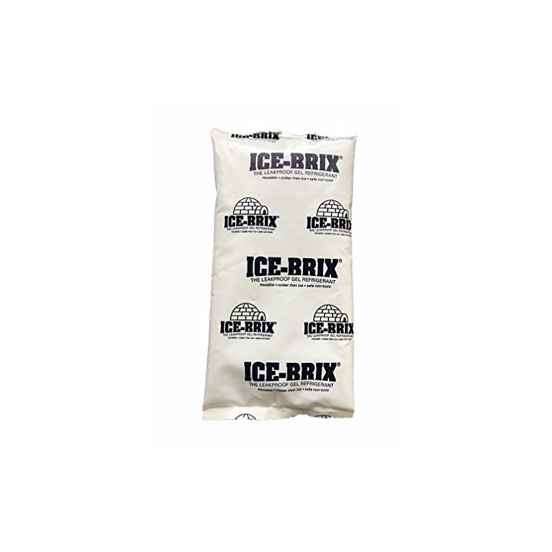 Ice-Brix Reusable Leakproof NonToxic Ice Pack 3oz Gel 5" x