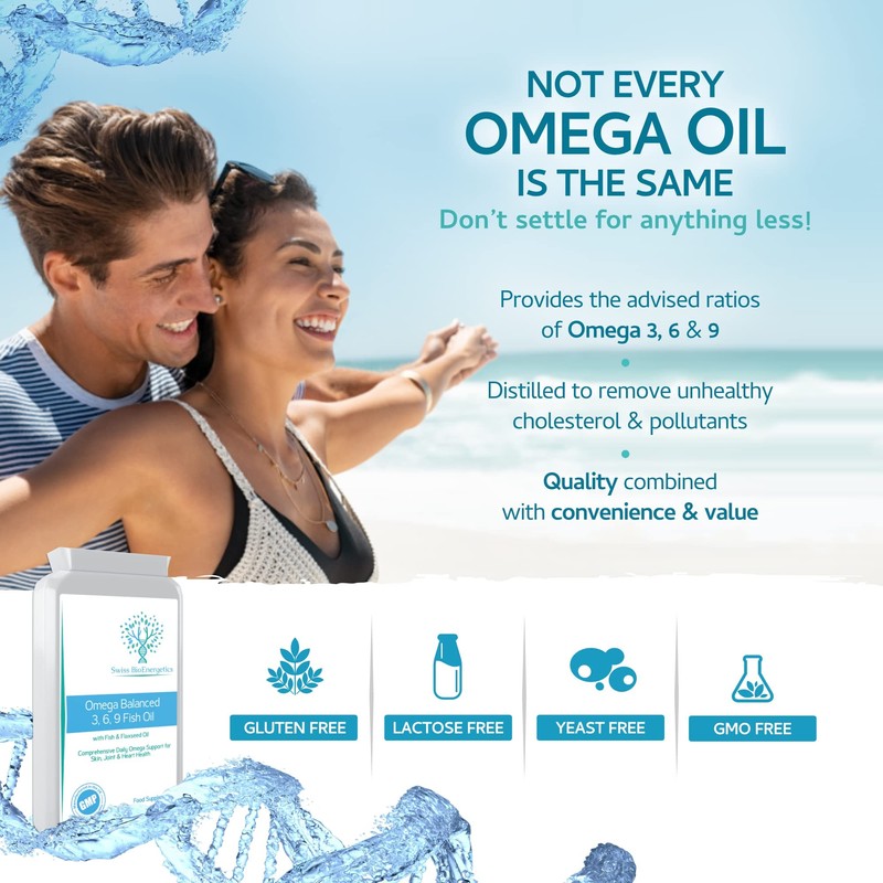 Omega Balanced 3, 6 & 9 Fish Oil 1000mg, 90