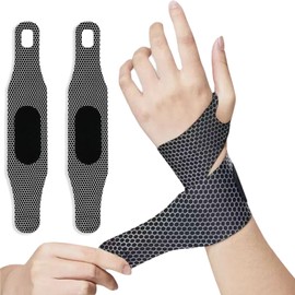 HXLJHALG 1Pair Wrist Compression Sleeves for Arthritis Pain, Wrist Support for Women and Kids, Breathable and Sweat-Absorbing Carpal Tunnel Wrist Brace (Black)