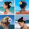 8Pcs Flower Hair Claw Clips, Hawaiian Summer Beach Claw Accessories