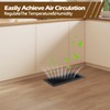 WAWINY Floor Register 4x10,6 Pack Heavy Duty Steel Vent Covers