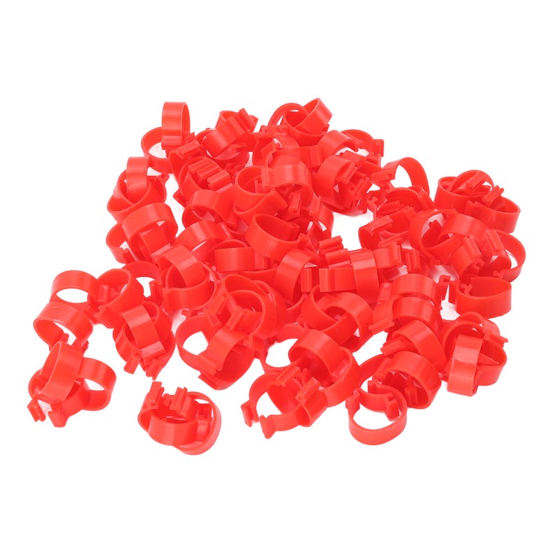 100pcs Poultry Feet Rings PP Plastic Reusable Chicken Duck Goose