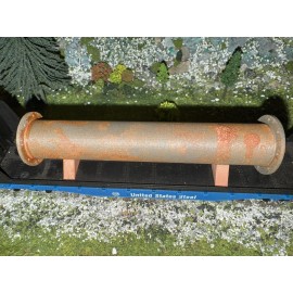 Miles Of Smiles Prints New 1:87 Ho Scale Rusty Flange Pipe Load (4.5in) (Real Rust)