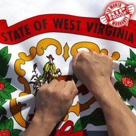 Anley Rip-Proof Double Sided 3-Ply West Virginia State Flag 3x5 Ft WV Flags