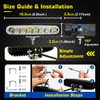 2 Pack Waterproof LED Boat Lights, 6.5inch 80W 8600LMS Boat