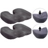 Lescars Seat Cushion Sciatica: Set of 2 Memory Foam Seat