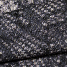 styleBREAKER 04024174 Women's Beanie Hat with Snake Python Pattern and Sparkling Surface, Slouch Long Beanie, black