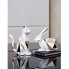 Amoy-Art Rabbit Sculptures Figures Modern Arts Decor Animal Statue Living
