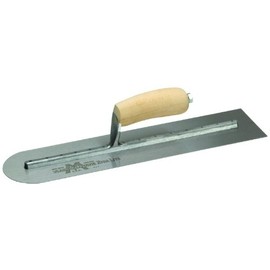 Concrete Finishing Trowel 16 X 4 Round Curved Wood Handle
