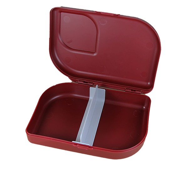 ajaa! Organic Lunch Box - Lunch Box Made from Renewable Raw Materials without Melamine, No Plasticisers such as BPA (Red)