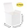 Pack of 15 Gift Boxes Kraft Paper White, Cardboard Boxes,