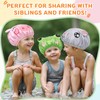 kilofly 4pc Waterproof Reusable Bath Hat Kids Fun Cartoon Animal