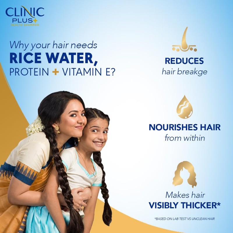 Clinic Plus With Rice Water Strong & Thick Shampoo -