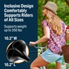 Bikeroo Wide Cruiser Saddle - Comfort Seat Fits Indoor &