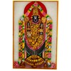 Purpledip Marble Painting Tirpuathi Venkateswara Balaji: Hand Painted Tile with