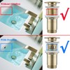 RANDOM Brushed Gold Brass Round Bottle P Trap Kit with