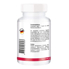 K2 Complex 1250µg - 240 Capsules - Vegan - High Dose - MK-4 and MK-7 | Vitamintrend®