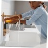 WOONEKY Bathtub Splash Guard Corner Spatter Preventer Kitchen Sink Splashing