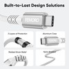 FEMORO Thunderbolt 4 Cable 6ft, 40Gbps Data Transfer 8K@120Hz 4K@240Hz
