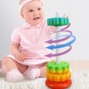 Mineup Spinning Stacking Toys, Rainbow Tower, Kids Stackable Spinning Toy,