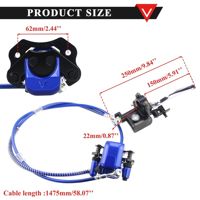PRO BAT 110cc ATV Disc Brake Assembly with Master Cylinder
