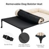 Veehoo Cooling Elevated Dog Bed Add Removable Fluffy Plush Pillow