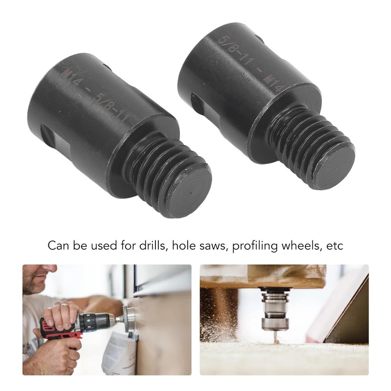 2 Piece Threaded Adapter Thread Chuck Insert Thread Conversion Adapter