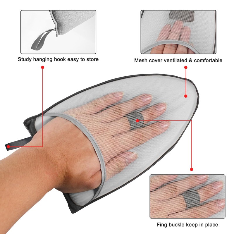 Steamer Hanger Stand with Garment Steamer Ironing Gloves,Garment hanger for