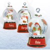 Ganz Snowglobes Chad Glass Personalized Christmas Ornament