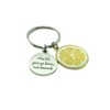 Heart Projects When Life Gives You Lemons Make Lemonade Keychain,