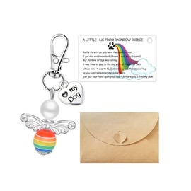 Dog Memorial Card Gifts for Loss of Dog Bereavement Gifts Rainbow Bridge Poem Card for Loss Dog, Sympathy Gifts for Loss of Dog, Condolences Gifts for Pet Loss Remembrance Keepsake Pet Loss Gifts