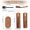 Foyucool Wooden Salt and Pepper Grinder Set, 8 inch Manual