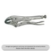 Locking Pliers Curved Jaw 10CR, 200MM Pack Qty 1