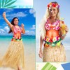 Bunnycool 2 Pcs Hawaiian Bikini Apron with Grass Skirt Funny